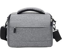 Sac Appareil Photo Reflex 26 x 19 x 15 cm Sacoche SLR Anti-Shock Housse Pochette avec Bandoulière et Etanche à la Pluie pour DSLR Numérique Camera,Gris(Q244)