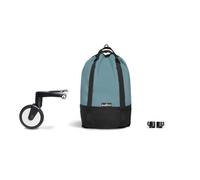 BABYZEN YOYO Bag, Aqua - Offre un stockage supplémentaire et robuste sur YOYO2 - Comprend un sac, une base roulante et des crochets