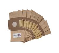 Sac aspirateur compatible : Moulinex Powerpack, BQ1, BQ2, BQ3, Effimax, DJ1, DJ5 - La pochette de 10 sacs papier