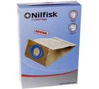 Nilfisk Sacs d'aspirateur 82095000 GS80/GS90/GM80/GM90 6,5L Originaux Lot de 5