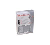 Moulinex A26B09 Pochette de 6 Sacs + 1 Filtre Modèles Boogy / Gimini / Principio, Blanc