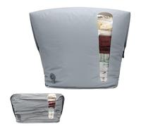 Sac Aspiration Sous Vide Vetement Voyage Réutilisable TPU Sac de Compression avec d'étanchéité Zip Sac Voyage Sous Vide Cubes D'emballage Etanches pour Valise Gris