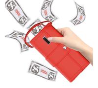 Sac avec faux billets qui se déclenchent, truc qui fonctionne avec piles, jouet de blague pour faux argent, pour fête d'inauguration, anniversaire, Noël, remise des diplômes, hommes, famille, adultes