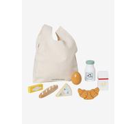 Sac avec provisions en bois FSC® multicolore TU