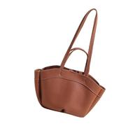 Sac Averarm pour femme Grande capacité en cuir PU Sac à bandoulière Portable Divers sacs de transport pour le travail et la conduite avec grande capacité Sac à main, marron