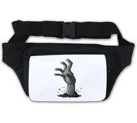 Sac banane 8 bits rétro classique Gaming Zombie Main Sac banane Blanc