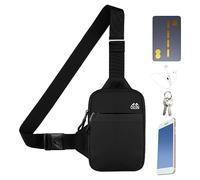 Sac Banane à bandoulière - Absorption de la Transpiration - Sac de Sport avec Sangle réglable - Sac à bandoulière Multifonction - Sac Banane d'extérieur à Sangle réglable pour la pêche, Les