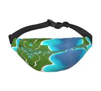 Sac banane à bandoulière « An island in the Ocean » pour garçons, grand sac banane de voyage tendance pour le sport, la course, le cyclisme, les voyages, la pêche