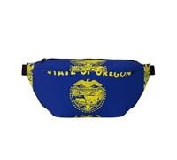 Sac banane à bandoulière avec drapeau de l'État de l'Oregon - Grande capacité - Léger - Pour le sport en plein air, les voyages, le shopping