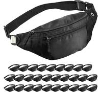 Sac banane à bandoulière de grande capacité avec poches à fermeture éclair dissimulées, sangle réglable, sac banane de voyage en tissu Oxford imperméable pour le shopping, les voyages, pour homme et