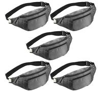 Sac banane à bandoulière de grande capacité avec poches zippées dissimulées, sangle réglable, sac banane en tissu Oxford imperméable, sac banane de voyage pour le shopping, les voyages, pour homme et