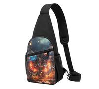 Sac banane à bandoulière pour femme avec bras ouverts - Sac banane pour randonnée, voyage, Papillon lumineux., Taille unique