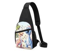 Sac banane à bandoulière pour femme, sac banane mignon en forme d'éléphant pour randonnée, voyage, Adorables dinosaures, Taille unique