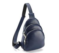 Sac banane à bandoulière pour fille et femme, sac à main en polyuréthane, grande capacité, sport, voyage polyvalent, Bleu Bl, M, Western