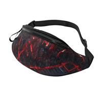 Sac banane à bandoulière pour homme et femme - Lumières de paysage urbain Cyberpunk - Sac banane de course à pied, sac banane de voyage pour homme et femme