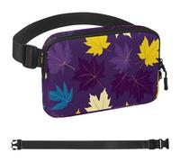 Sac banane à bandoulière pour homme et femme - Motif fleurs de cerisier rose - Pour voyage, marche, course à pied, randonnée, cyclisme, Multicolore 03., 1.5x9.0x5.9in/4x23x15cm