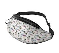 Sac banane à bandoulière pour homme et femme - Motif île de palmier - Sac banane de course à pied - Sac banane de voyage pour homme et femme