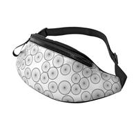 Sac banane à bandoulière pour homme et femme - Motif roue de vélo - Sac banane de voyage pour homme et femme