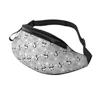 Sac banane à bandoulière pour homme et femme - Pandas Entre les nuages et les étoiles - Sac banane de course à pied, sac banane de voyage pour homme et femme