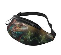 Sac banane à bandoulière pour homme et femme - Sac banane caméléon coloré réaliste pour course à pied, sac banane de voyage pour homme et femme
