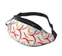 Sac banane à bandoulière pour homme et femme - Sac banane de course à pied abstrait poivre pour homme et femme