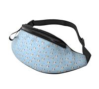 Sac banane à bandoulière pour homme et femme - Sac banane de course à pied glamour avec visage de chat mignon pour homme et femme