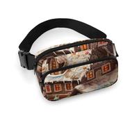 Sac banane à bandoulière pour homme et femme - Sac banane de sport avec sangle réglable - Pour entraînement, course à pied, voyage, blanc, 20 x 13 cm, blanc, 7.9x5.1 Inches