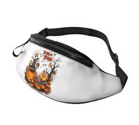 Sac banane à bandoulière pour homme et femme - Sac banane de voyage pour Halloween, tour ou friandise