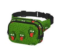 Sac banane à bandoulière pour homme et femme - Sac banane tendance pour randonnée, course à pied, voyage, pastèque folle