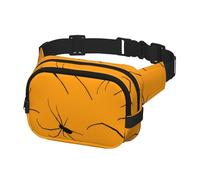 Sac banane à bandoulière pour homme et femme - Sac banane tendance pour randonnée, course à pied, voyage, Halloween terrible araignée