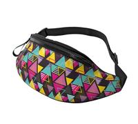 Sac banane à bandoulière pour homme et femme - Sac banane triangulaire coloré classique pour course à pied, sac banane de voyage pour homme et femme