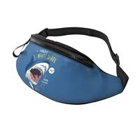 Sac banane à bandoulière pour homme et femme - Superbe sac banane de course à pied avec requin blanc