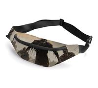 Sac banane à fermeture éclair pour homme et femme - Sac banane élégant avec sangle réglable - Pour la course à pied, la randonnée, l'entraînement, le cyclisme, beaucoup de zombies, 36,6 x 15,9 cm