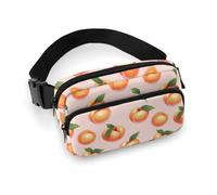 Sac banane à imprimé pêche vif pour femme, sac banane tendance