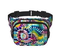 Sac Banane à imprimé tie-Dye Style Tribu Exotique avec Bretelles réglables, idéal pour Les ges, la randonnée et Les Sports de Plein air.