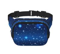 Sac banane à la mode imprimé étoile bleue, sac messager unisexe, sac banane de voyage à la mode