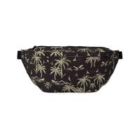 Sac banane à la mode imprimé raisins violets et verts - Sac à bandoulière, idéal pour les voyages, la course, la randonnée, le cyclisme, etc, Palmier, One Size