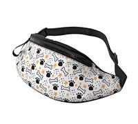 Sac banane à motif de pattes de chien pour homme et femme, sac banane tendance pour voyage, course à pied, cyclisme, Paw-6apaw-6a, Taille unique, Sacs banane