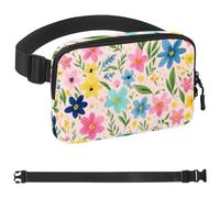 Sac banane à motif de pigeon blanc coloré pour homme et femme, sac banane pour voyage, marche, course, randonnée, cyclisme, Multicolore 04, 1.5x9.0x5.9in/4x23x15cm