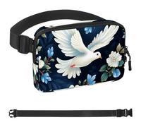 Sac banane à motif de pigeon blanc coloré pour homme et femme, sac banane pour voyage, marche, course, randonnée, cyclisme, Multicolore 05, 1.5x9.0x5.9in/4x23x15cm