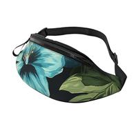 Sac banane à motif fleurs d'hibiscus pour homme et femme, sac banane tendance, sac à bandoulière réglable, sac banane partout