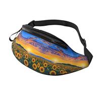 Sac banane à motif floral mains libres Sac banane à motif floral Sac à bandoulière Fitness Trainer 14 x 35 cm, A19, Taille unique