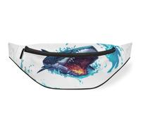 Sac banane à motif requin pour femmes, hommes, enfants, filles, garçons, sac banane pour voyage, sport, course à pied, couleur, M, Organiseur de sac