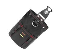 Sac banane à outils, pochette utilitaire avec clip de ceinture, organiseur de taille multifonction pour le travail du bois, 200 mm, peut contenir marteaux, rubans à mesurer, clous, vis, perceuses