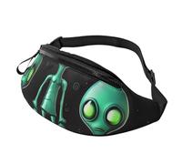 Sac banane Aliens pour homme et femme - Sac banane tendance pour course à pied - Sac à bandoulière étanche - Sac banane avec sangle réglable - Sac de sport pour voyage