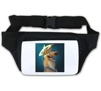 Sac banane amusant avec motif chien d'ange Blanc