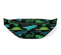 Sac banane amusant avec motif dinosaure pour femmes, hommes, filles, garçons, enfants, sac banane pour voyage, sport, course à pied, couleur, M