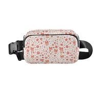 Sac banane amusant avec visages colorés de chats sur fond bleu pour homme et femme, Motif renard mignon sans fin, 1 Size