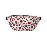 Sac banane amusant en forme de coccinelle, sac à bandoulière réglable pour homme et femme, pour la course, la randonnée, l'escalade, la gym, le vélo d'appartement, etc., Noir , Taille unique