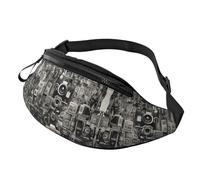 Sac banane amusant pour homme et femme, sac banane réglable pour voyage, sport, marche, Collection Cool Camera, Taille unique